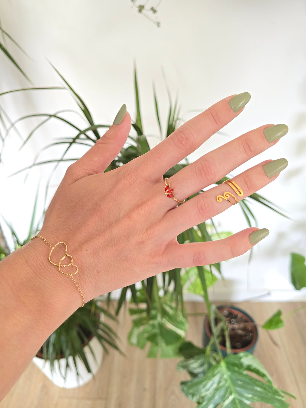 Bague Louise rouge