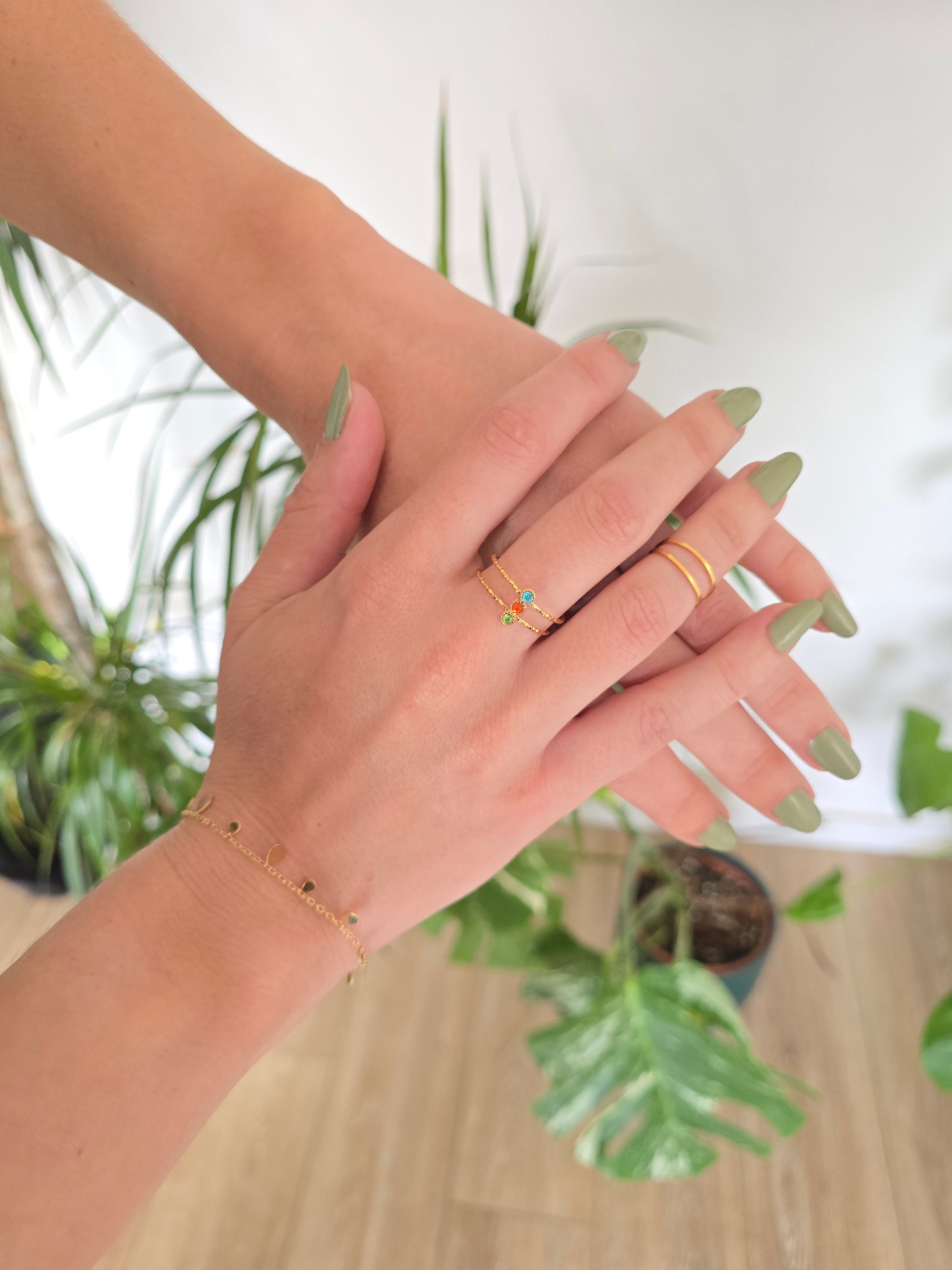 Bague Clémentine multicolore