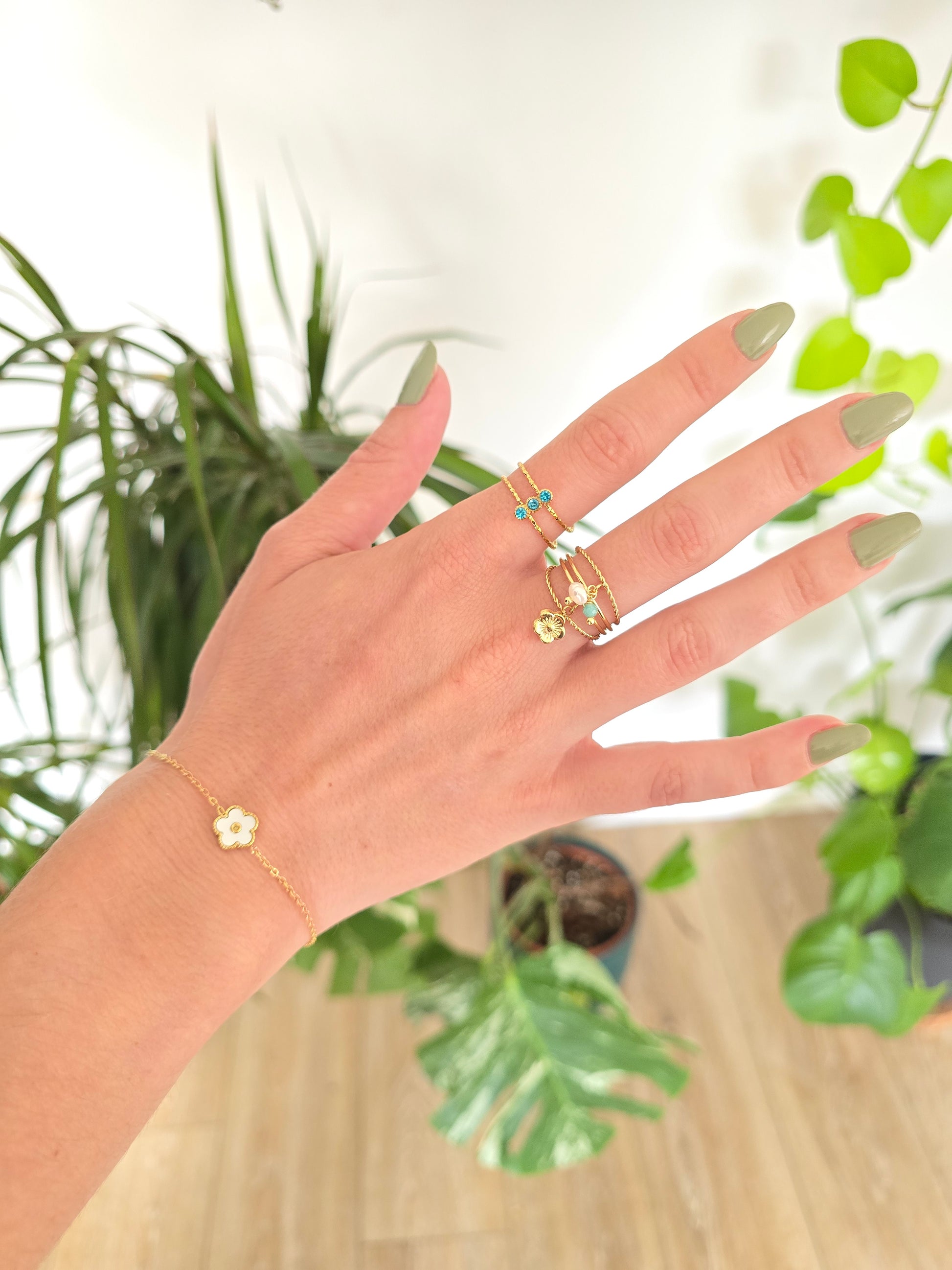 Bague Olivia bleu