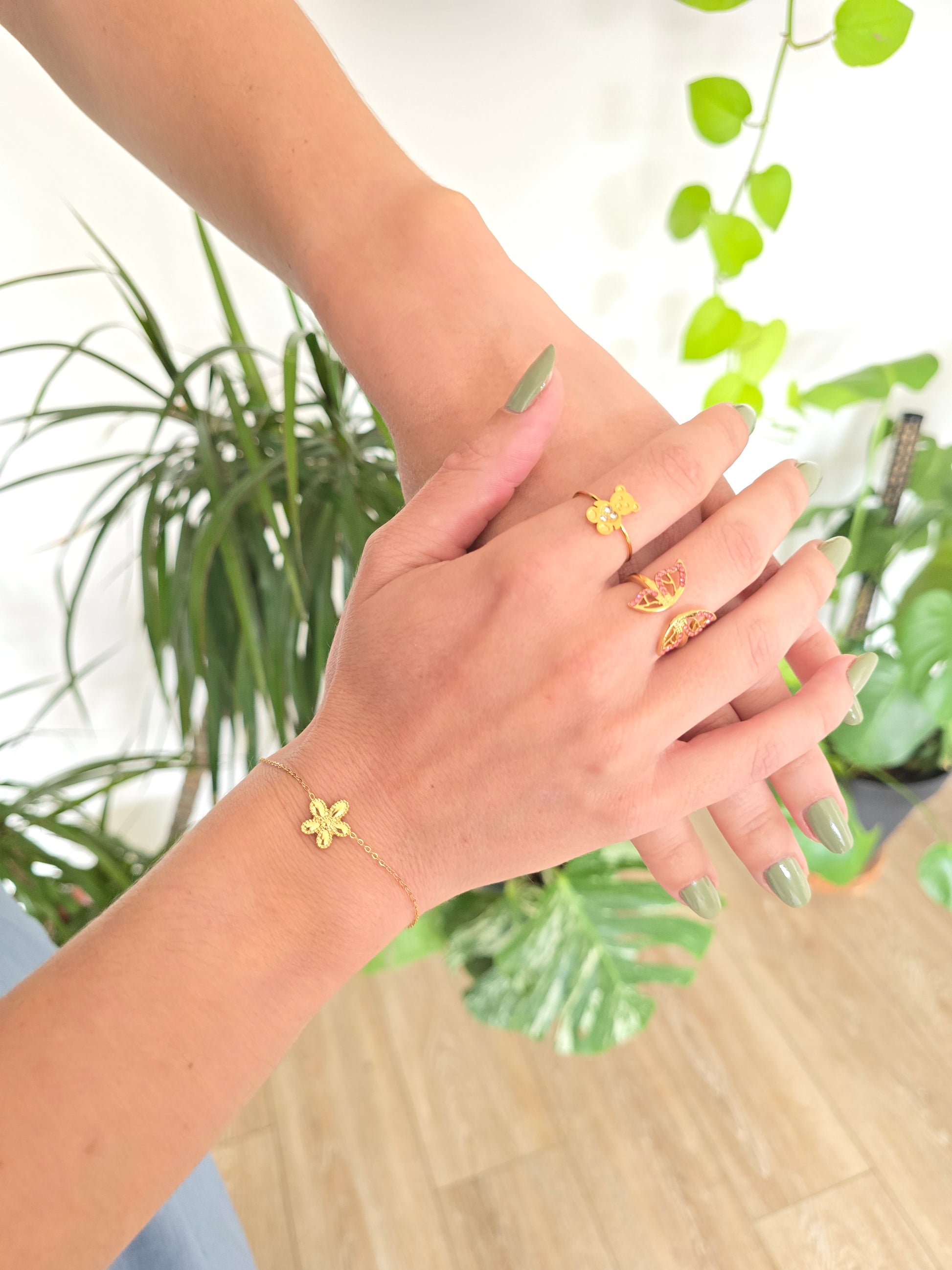 Bague Léana rose